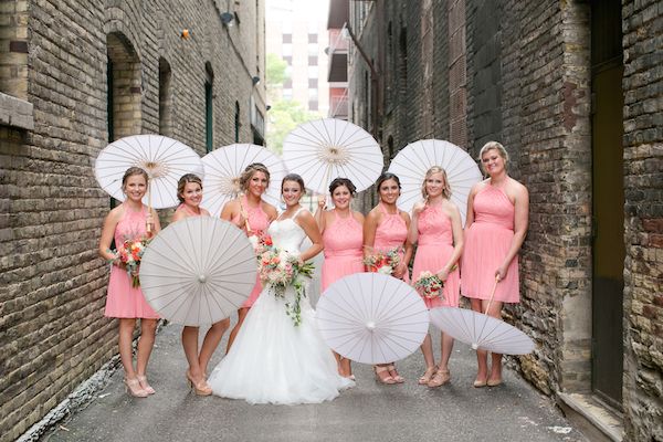  Crazy for Coral Real Wedding with Details Galore