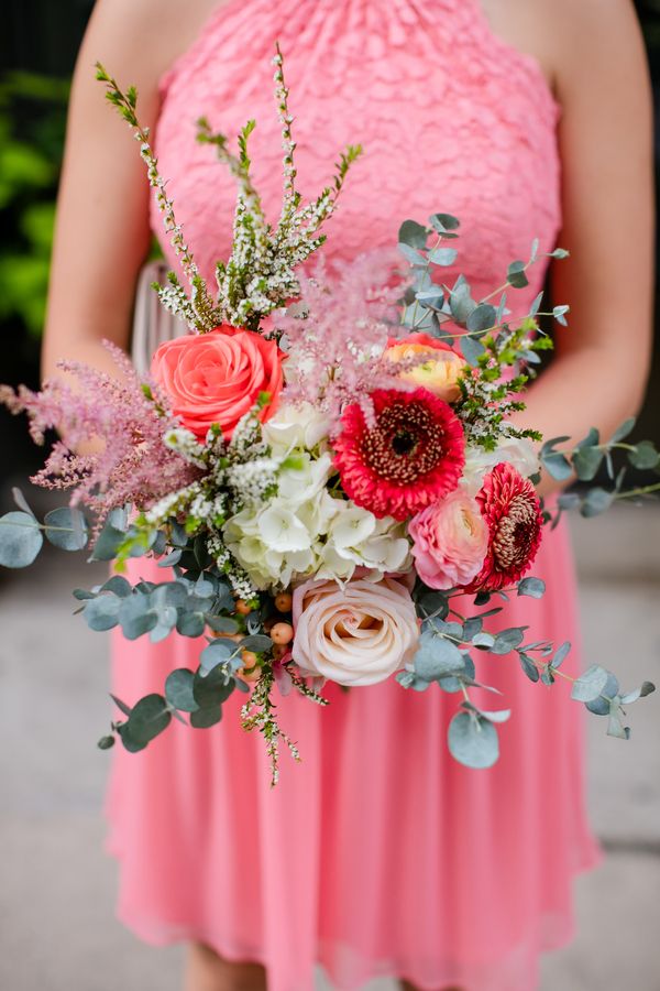  Crazy for Coral Real Wedding with Details Galore