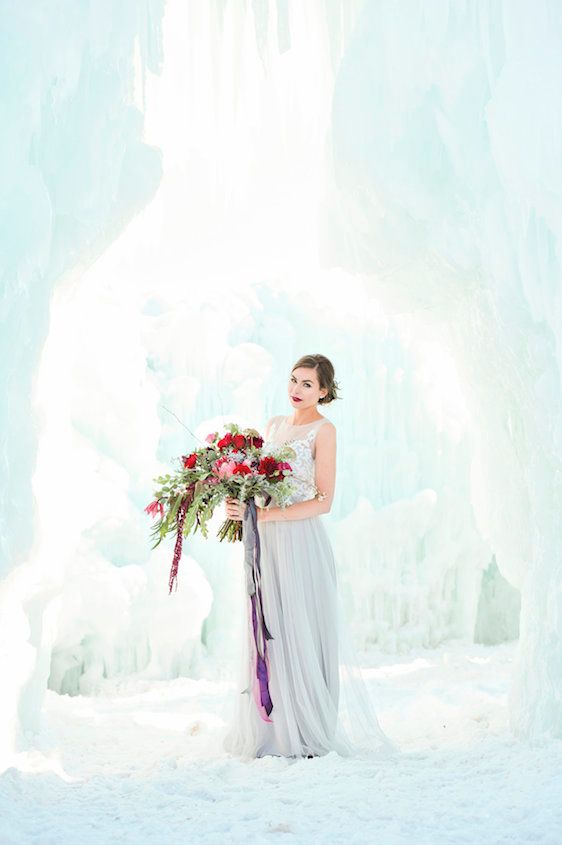 Ice Castle Wedding Inspiration in Midway Utah, Allichelle Photography, Event Design and Planning by Leslie Dawn Events, Floral Design by Sax Romney