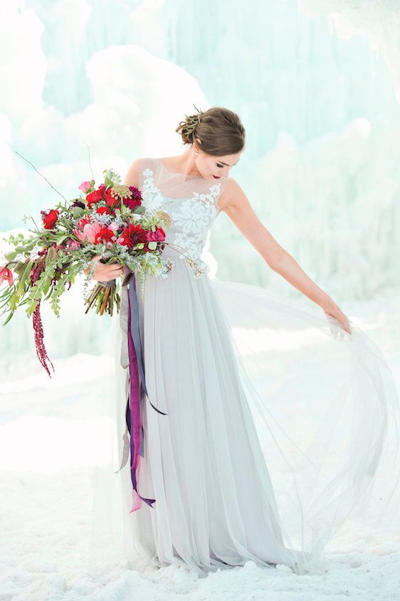Ice Castle Wedding Inspiration in Midway Utah, Allichelle Photography, Event Design and Planning by Leslie Dawn Events, Floral Design by Sax Romney