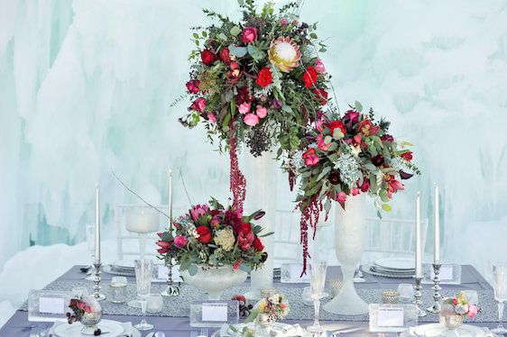 Ice Castle Wedding Inspiration in Midway Utah, Allichelle Photography, Event Design and Planning by Leslie Dawn Events, Floral Design by Sax Romney