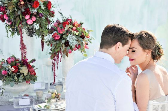 Ice Castle Wedding Inspiration in Midway Utah, Allichelle Photography, Event Design and Planning by Leslie Dawn Events, Floral Design by Sax Romney