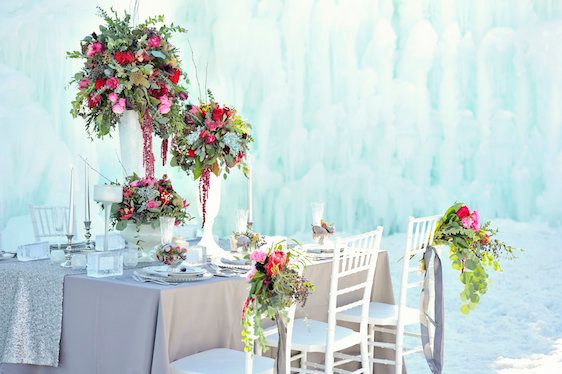  Ice Castle Wedding Inspiration in Midway Utah, Allichelle Photography, Event Design and Planning by Leslie Dawn Events, Floral Design by Sax Romney