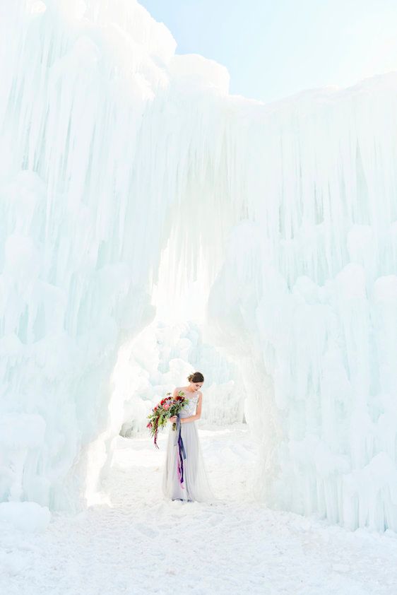  Ice Castle Wedding Inspiration in Midway Utah, Allichelle Photography, Event Design and Planning by Leslie Dawn Events, Floral Design by Sax Romney