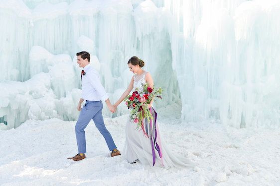  Ice Castle Wedding Inspiration in Midway Utah, Allichelle Photography, Event Design and Planning by Leslie Dawn Events, Floral Design by Sax Romney