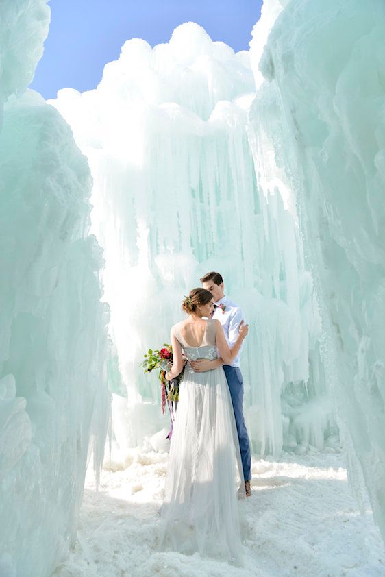  Ice Castle Wedding Inspiration in Midway Utah, Allichelle Photography, Event Design and Planning by Leslie Dawn Events, Floral Design by Sax Romney