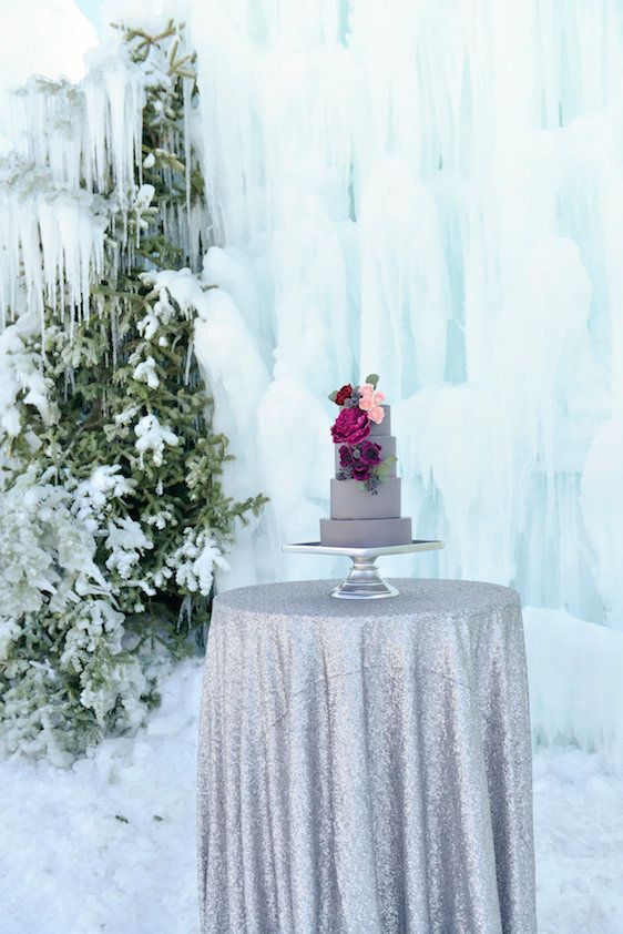 Ice Castle Wedding Inspiration in Midway Utah, Allichelle Photography, Event Design and Planning by Leslie Dawn Events, Floral Design by Sax Romney