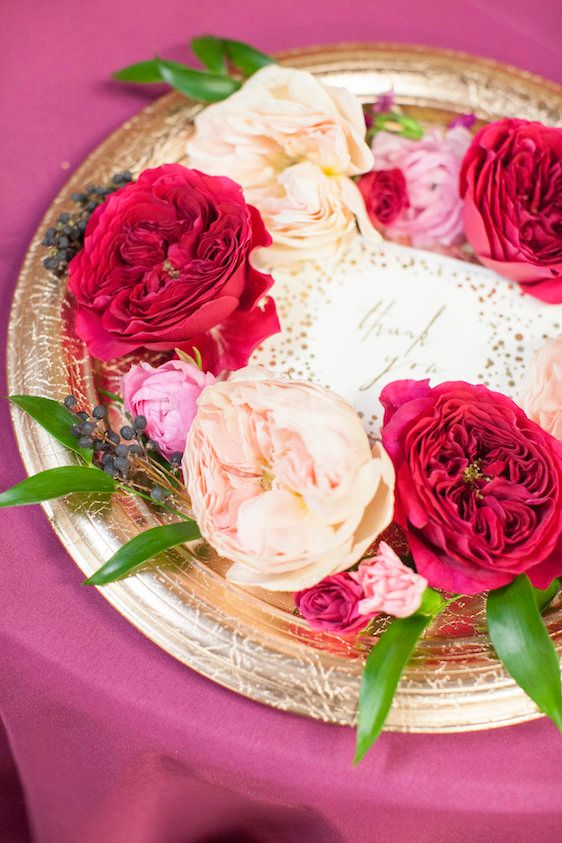 Modern Copper and Fuchsia Wedding Ideas! Kellie Michelle Photography, Abby Mitchell Events