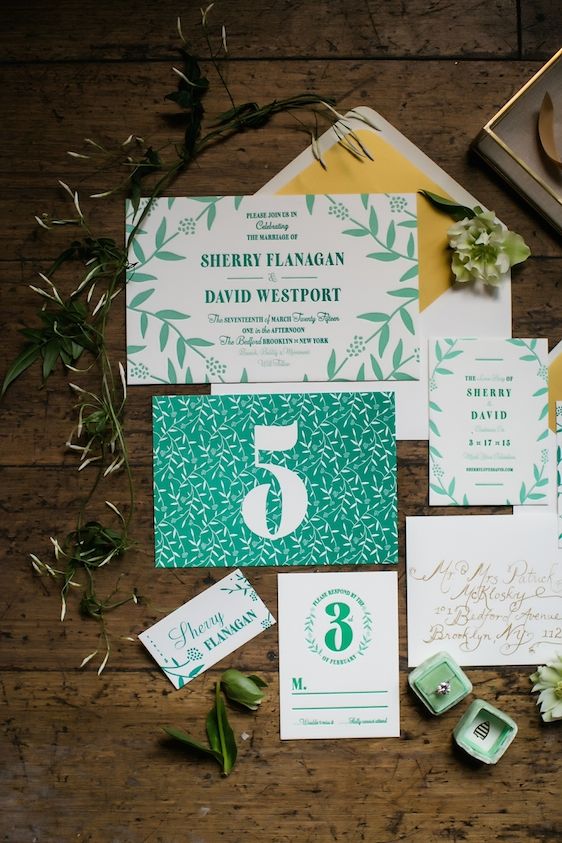  St. Patrick's Day Wedding Inspiration, Sarah Esther Photography, Color Pop Events, Juli Vaughn Designs