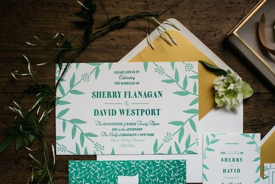  St. Patrick's Day Wedding Inspiration, Sarah Esther Photography, Color Pop Events, Juli Vaughn Designs