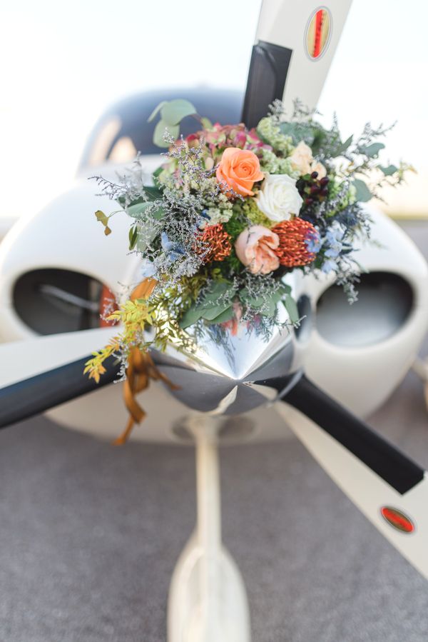  70's Aviation Exploration Wedding Inspiration