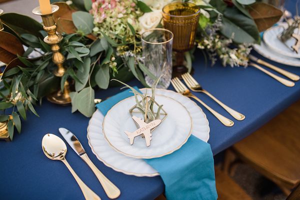  70's Aviation Exploration Wedding Inspiration