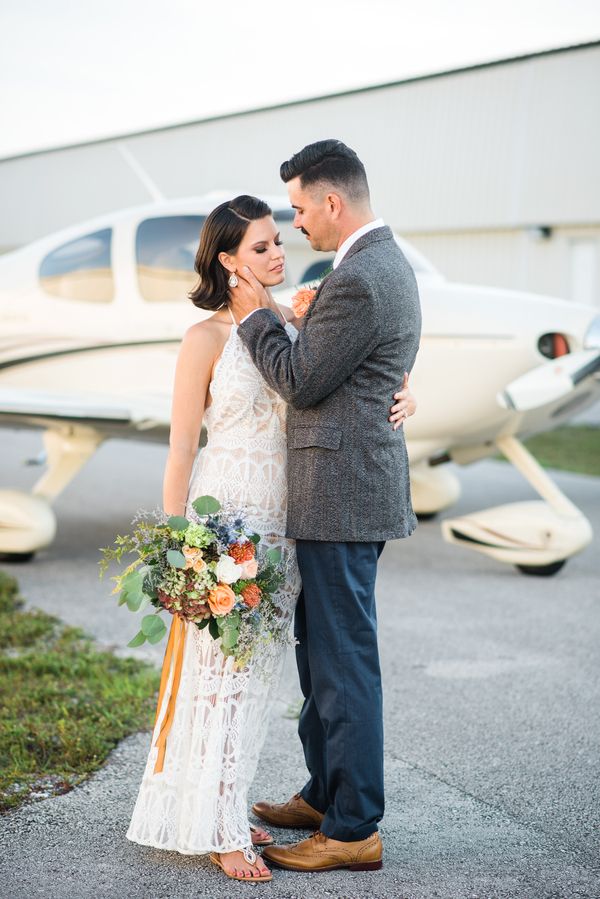  70's Aviation Exploration Wedding Inspiration