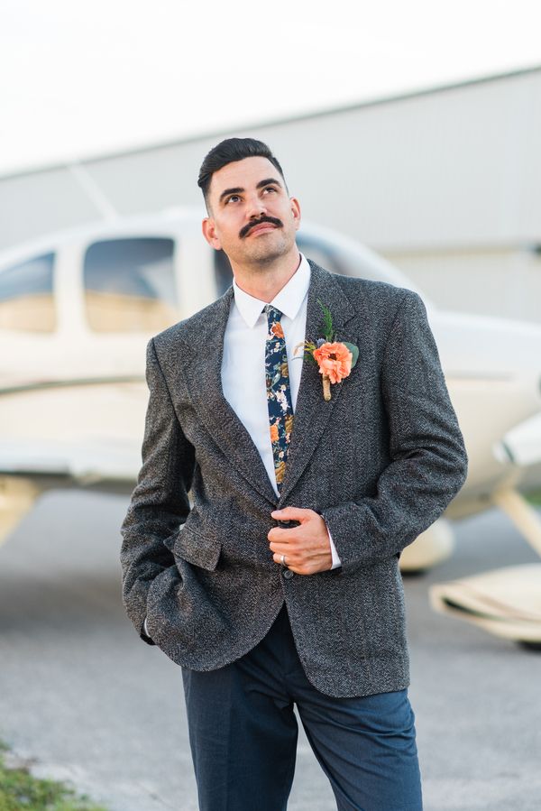  70's Aviation Exploration Wedding Inspiration