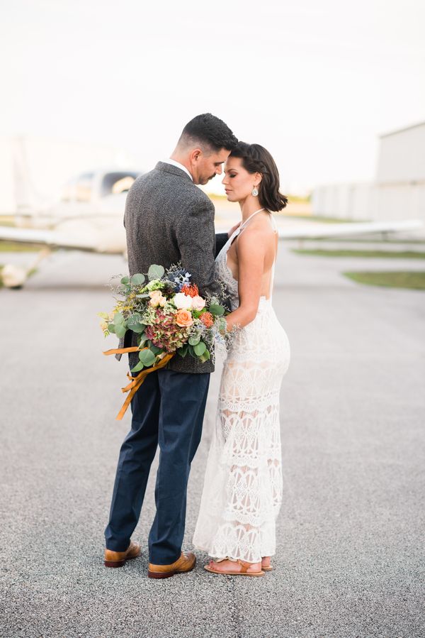  70's Aviation Exploration Wedding Inspiration