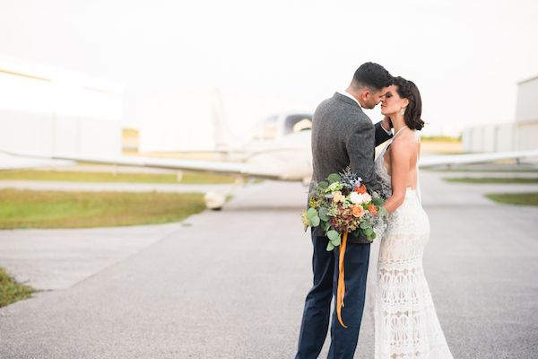  70's Aviation Exploration Wedding Inspiration