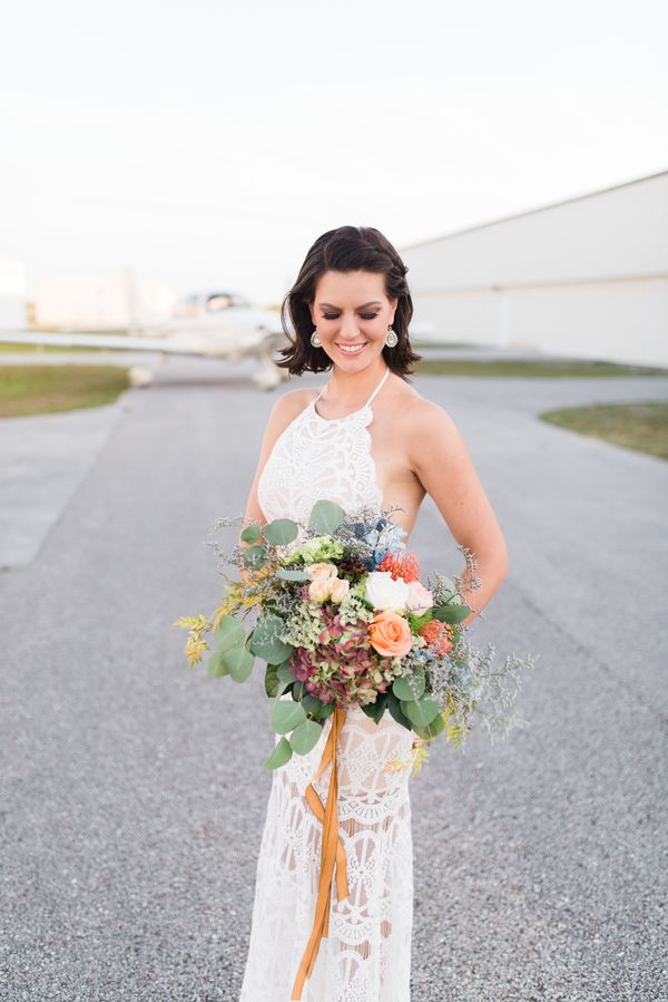  70's Aviation Exploration Wedding Inspiration