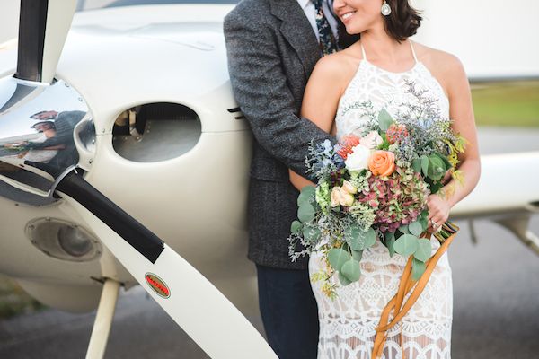  70's Aviation Exploration Wedding Inspiration