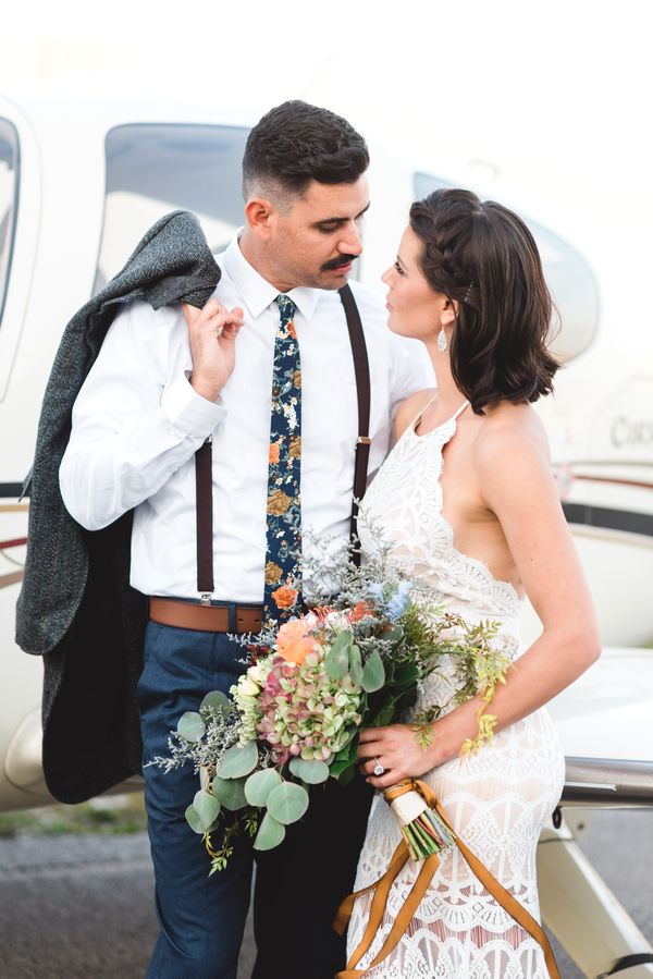  70's Aviation Exploration Wedding Inspiration