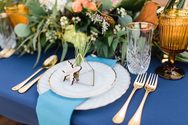  70's Aviation Exploration Wedding Inspiration