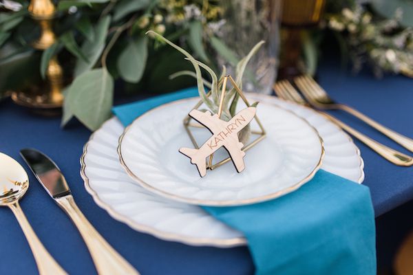  70's Aviation Exploration Wedding Inspiration