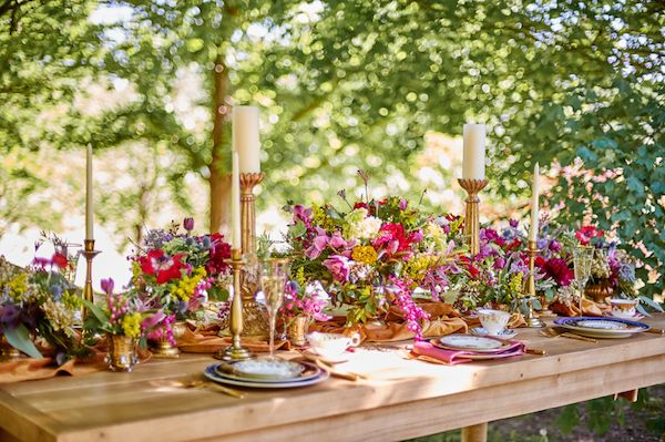  Bohemian Elegance in this Colorful Shoot with Two Bridal Looks