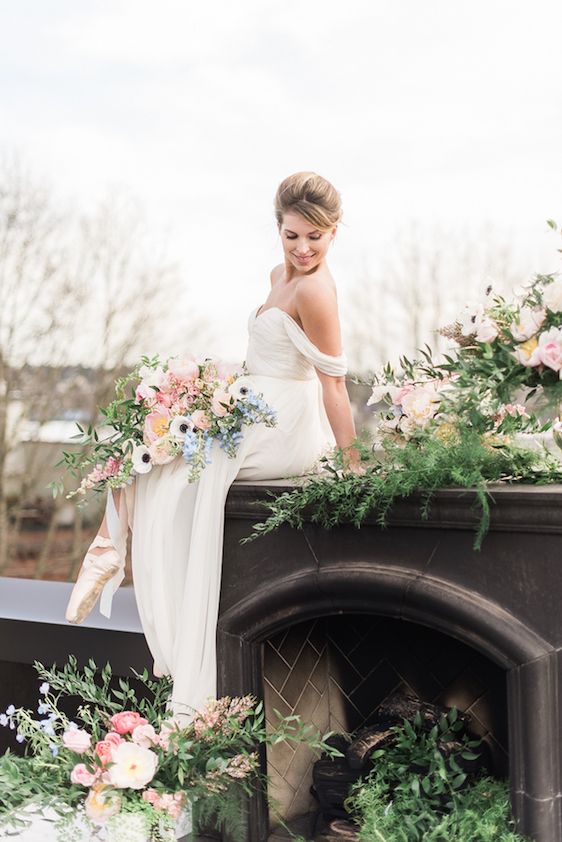  Pantone Color of the Year: Rose Quartz and Serenity, B. Jones Photography, event design by Bright & Co., florals by Gather