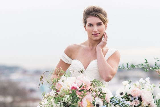  Pantone Color of the Year: Rose Quartz and Serenity, B. Jones Photography, event design by Bright & Co., florals by Gather