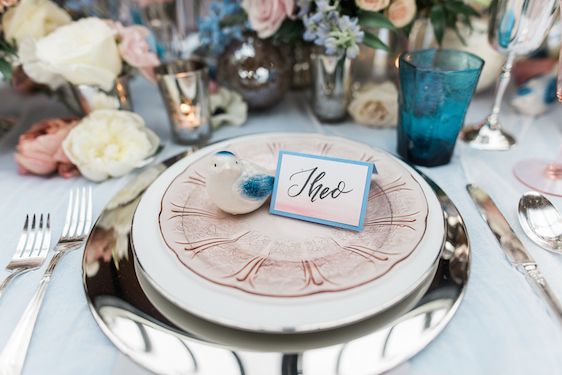  Pantone Color of the Year: Rose Quartz and Serenity, B. Jones Photography, event design by Bright & Co., florals by Gather