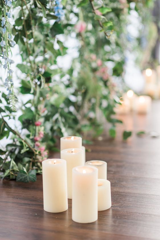  Pantone Color of the Year: Rose Quartz and Serenity, B. Jones Photography, event design by Bright & Co., florals by Gather