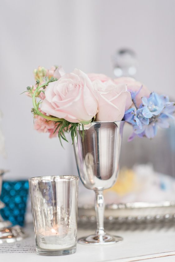  Pantone Color of the Year: Rose Quartz and Serenity, B. Jones Photography, event design by Bright & Co., florals by Gather