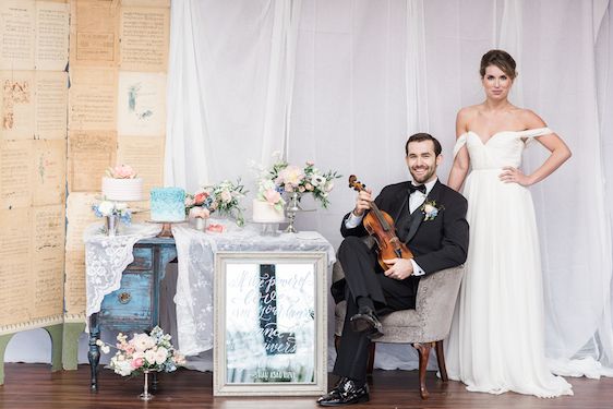  Pantone Color of the Year: Rose Quartz and Serenity, B. Jones Photography, event design by Bright & Co., florals by Gather