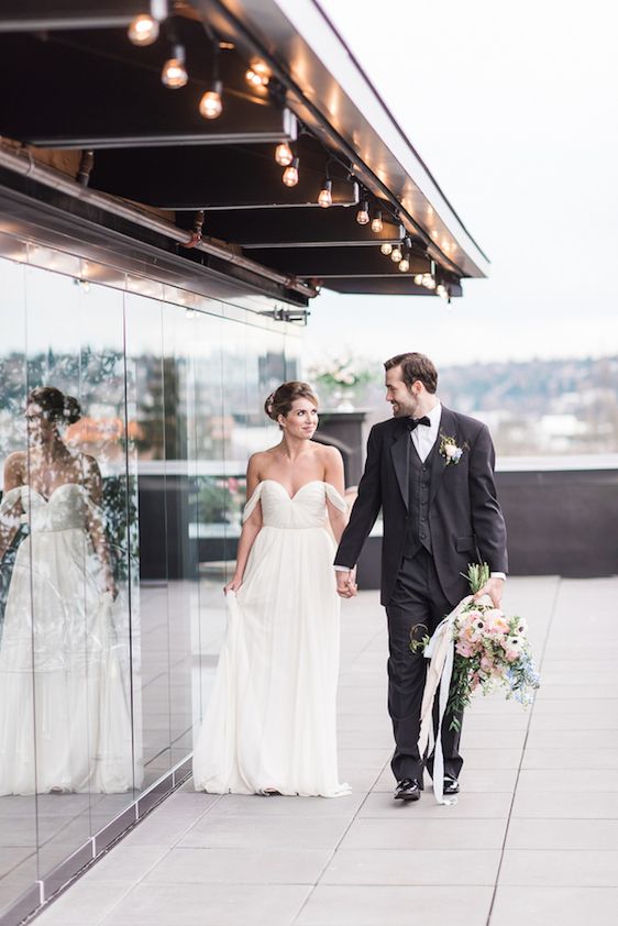  Pantone Color of the Year: Rose Quartz and Serenity, B. Jones Photography, event design by Bright & Co., florals by Gather