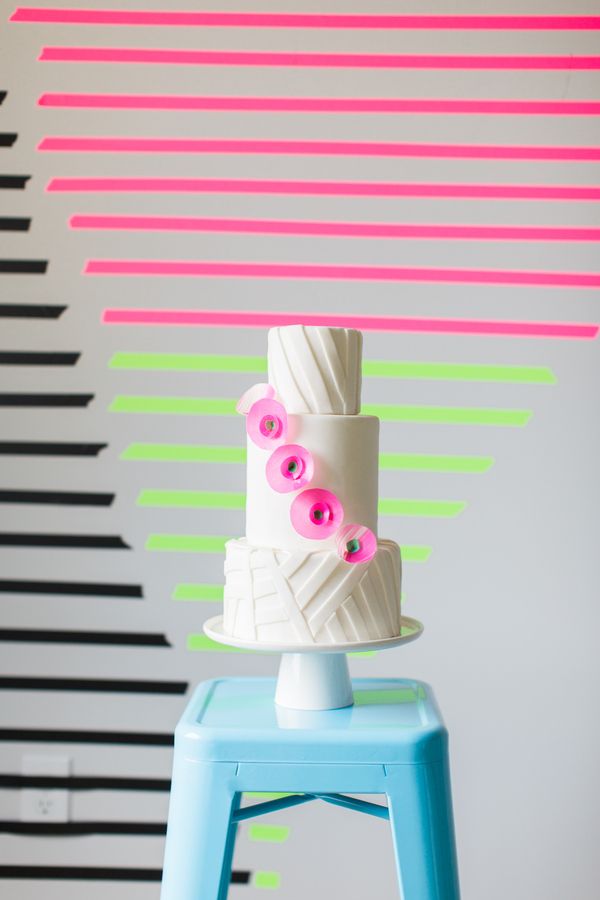  Neon Wedding Editorial With Modern Details