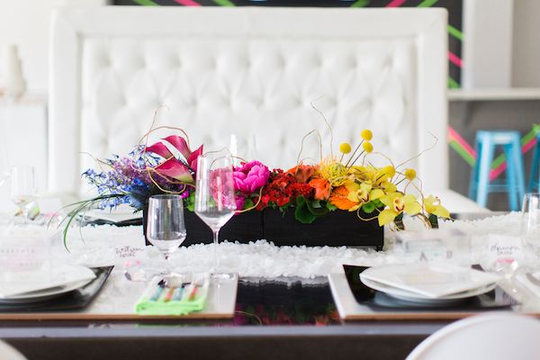  Neon Wedding Editorial With Modern Details