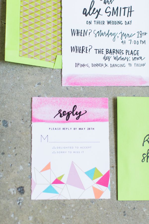  Neon Wedding Editorial With Modern Details