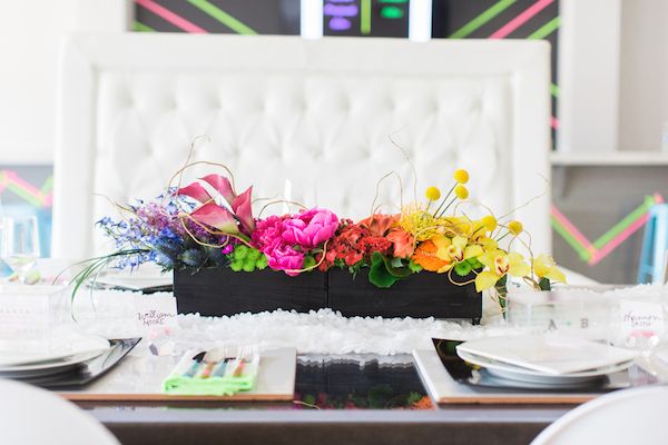  Neon Wedding Editorial With Modern Details