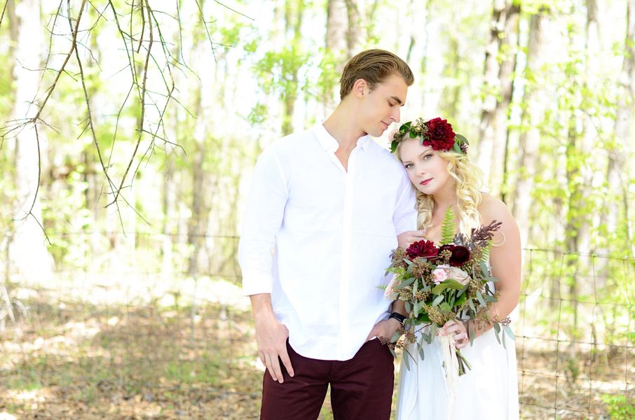  A Bohemian Woodland Engagement Shoot, Tangie Renee Photography, event design by Pop + Fizz, florals by Birds of a Feather Weddings + Events