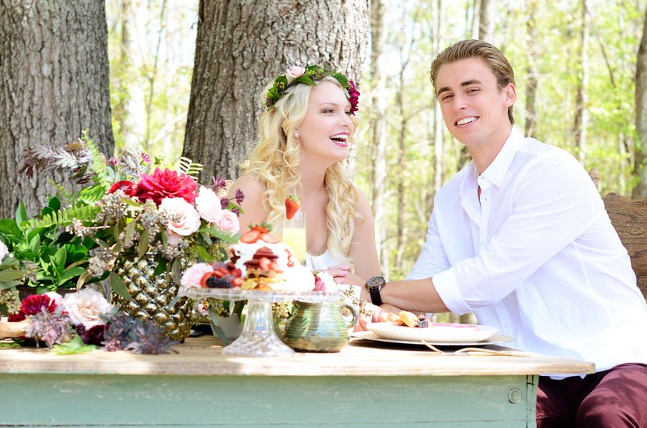  A Bohemian Woodland Engagement Shoot, Tangie Renee Photography, event design by Pop + Fizz, florals by Birds of a Feather Weddings + Events