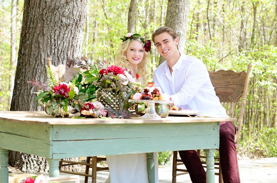  A Bohemian Woodland Engagement Shoot, Tangie Renee Photography, event design by Pop + Fizz, florals by Birds of a Feather Weddings + Events