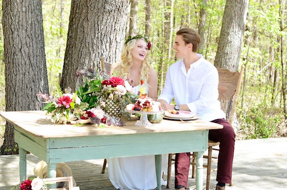  A Bohemian Woodland Engagement Shoot, Tangie Renee Photography, event design by Pop + Fizz, florals by Birds of a Feather Weddings + Events