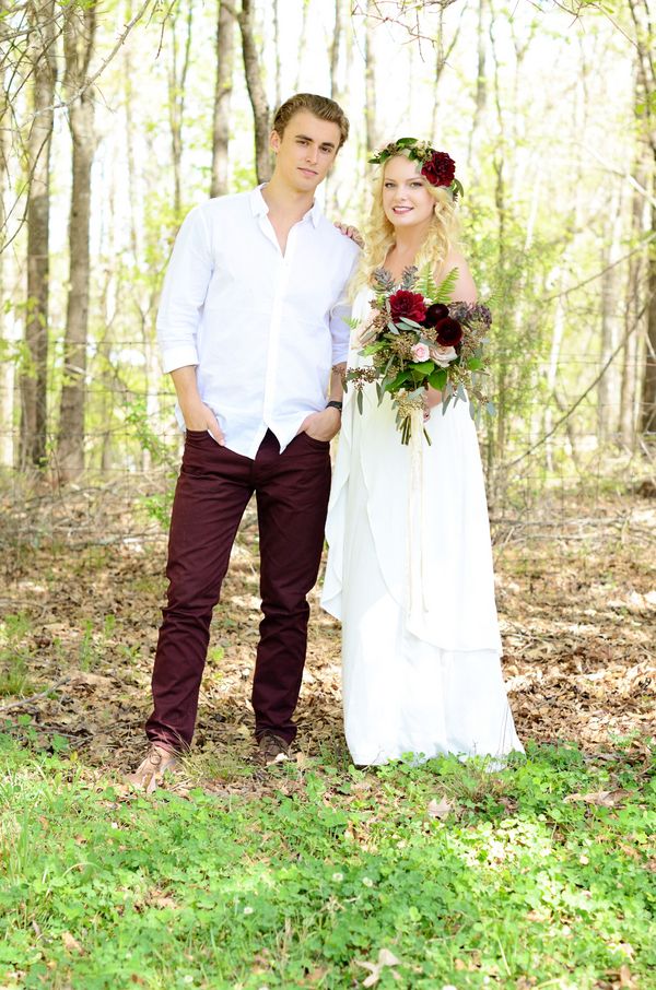  A Bohemian Woodland Engagement Shoot, Tangie Renee Photography, event design by Pop + Fizz, florals by Birds of a Feather Weddings + Events