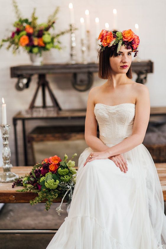  Bright Bohemian Brooklyn Wedding Shoot, Amber Marlow Photography, florals by Atelier Roquette, event design by White Elephant Events