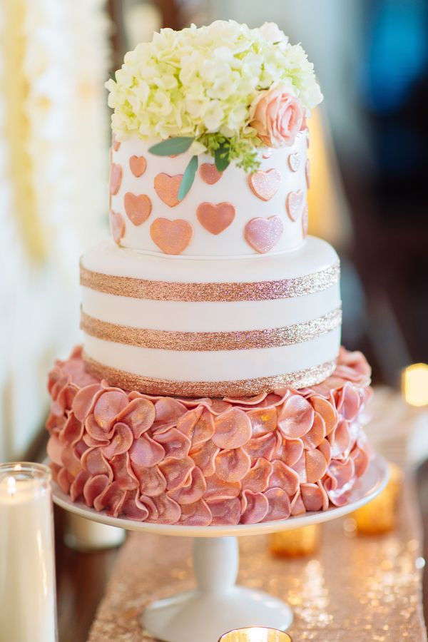  Happy Hearts Rose Gold Bridal Shower