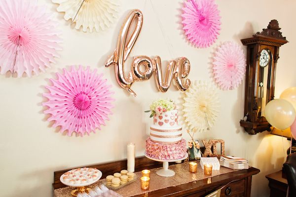  Happy Hearts Rose Gold Bridal Shower