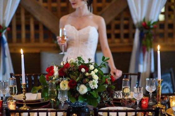  Vintage Glam with Berries + Gold, Carey Rose Photography, florals by Rusted Vase, Crossroads Weddings