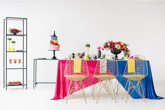  DVF Inspired Bridesmaid Party | Color Pop Events, Brklyn View Photography, Juli Vaughn Designs