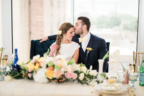  Bright Yellow Floral Inspiration Shoot, A.J. Dunlap Photography, Design by Erin McLean Events, Tre Bella Florist, Cake by Sugar Euphoria