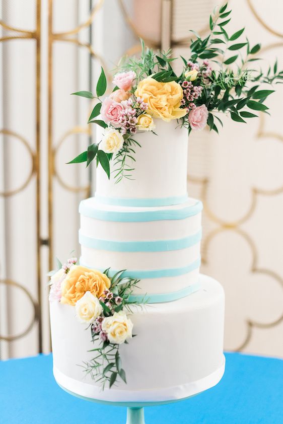  Bright Yellow Floral Inspiration Shoot, A.J. Dunlap Photography, Design by Erin McLean Events, Tre Bella Florist, Cake by Sugar Euphoria