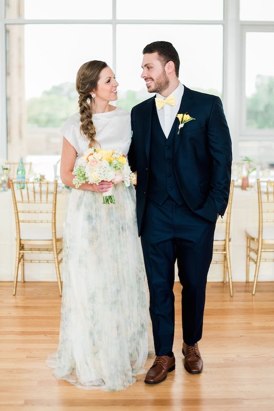  Bright Yellow Floral Inspiration Shoot, A.J. Dunlap Photography, Design by Erin McLean Events, Tre Bella Florist, Cake by Sugar Euphoria